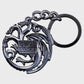 Game Of Thrones - Targaryen Sigil Keychain (Gun Metal)