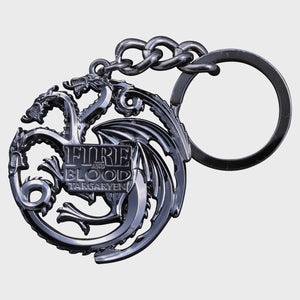 Game Of Thrones - Targaryen Sigil Keychain (Gun Metal)
