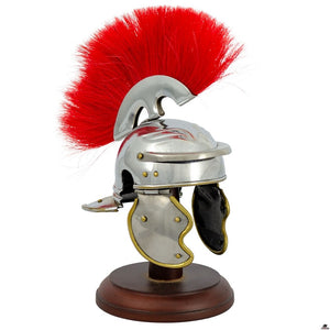 Mini Roman Trooper Helmet w/stand