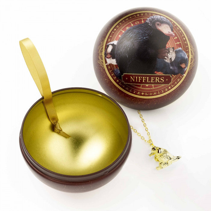 Fantastic Beasts Niffler Christmas Gift Bauble inc. Necklace