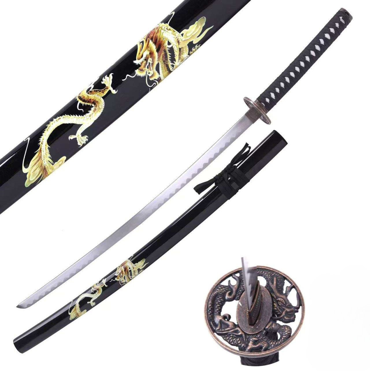 Dragons of the Seven Kingdoms - Hizashi Dragon Display Katana (Metal, Straight Blade)