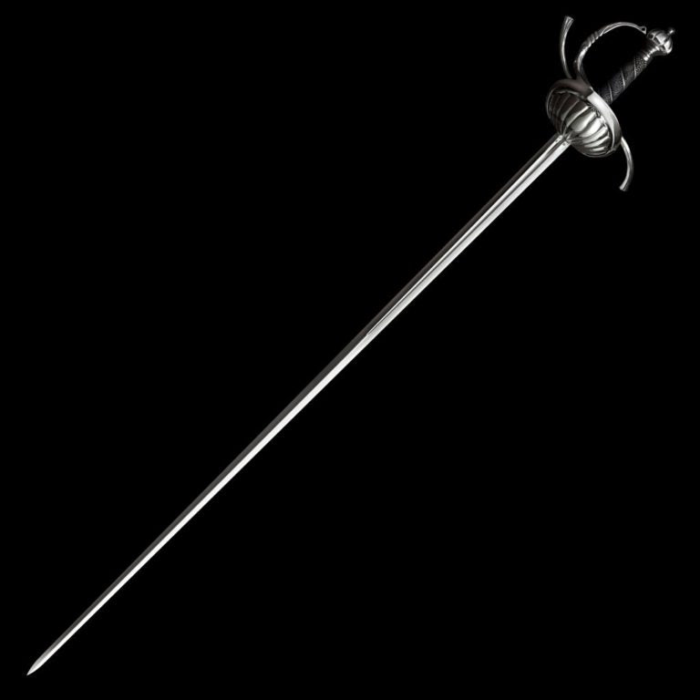 Ribbed Shell Swept Hilt Rapier