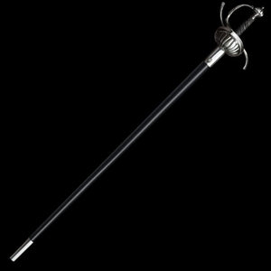 Ribbed Shell Swept Hilt Rapier