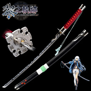 Legend Of Heroes - Shizuna Rem Misurugi's Crimson Blad Of The Lightning Knight Display (Straight Blade) Katana