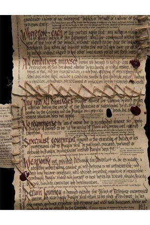 The Hobbit - Bilbo Baggins' Burglar Contract Replica