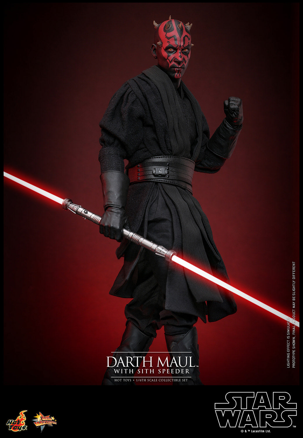 Star Wars - Hot Toys Darth Maul With Sith Speeder **Pre-Order**