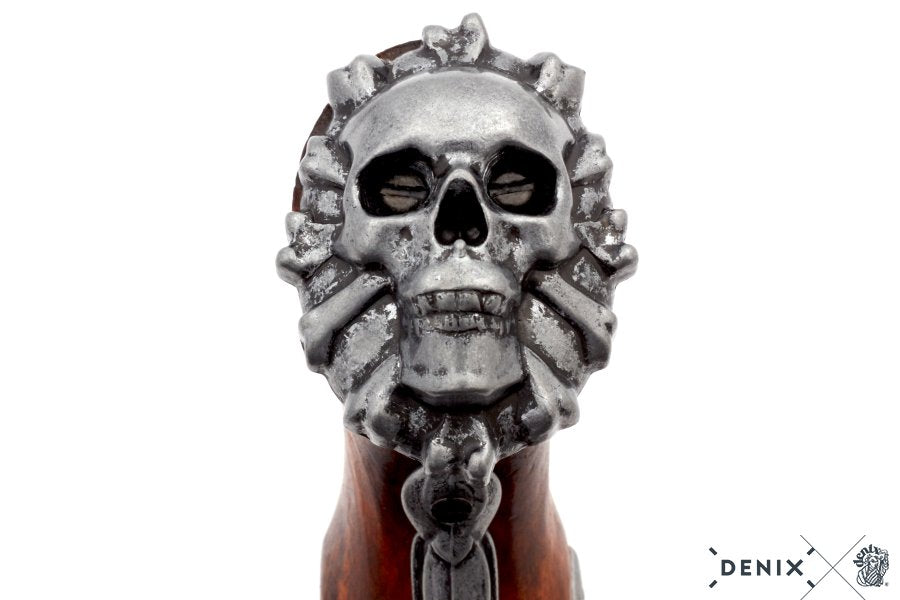 "Death's Head" 18th Century Pirate Flintlock (Gunmetal Grey)