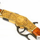 "The Gun That Won The West" Winchester '73 Repeating Rifle (Black, Engraved Gold) with Ejecting Dummy Rounds - USA 1873