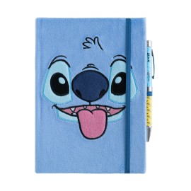 Disney Stitch - Tropical Plush Cover Premium A5 Notebook With Projector Pen