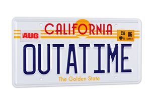 Back to the Future – OUTATIME Replica Licence Plate