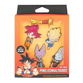 Dragon Ball Super Saga Battle Of Gods - Officially Licensed Deluxe 4 Pin Set