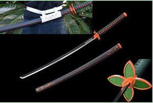 Demon Slayer - Shinobu Kocho Lavender Blue Nichirin Display (Straight Blade) Katana