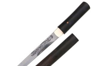 Ebony Dragon Handforged Tanto-The Sword Stall