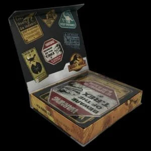 Factory Entertainment Jurassic World Metal Warning Signs Prop Replica Set