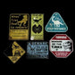 Factory Entertainment Jurassic World Metal Warning Signs Prop Replica Set