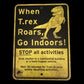 Factory Entertainment Jurassic World Metal Warning Signs Prop Replica Set