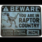 Factory Entertainment Jurassic World Metal Warning Signs Prop Replica Set