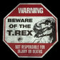 Factory Entertainment Jurassic World Metal Warning Signs Prop Replica Set