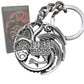 Game Of Thrones - Targaryen Sigil Keychain (Gun Metal)