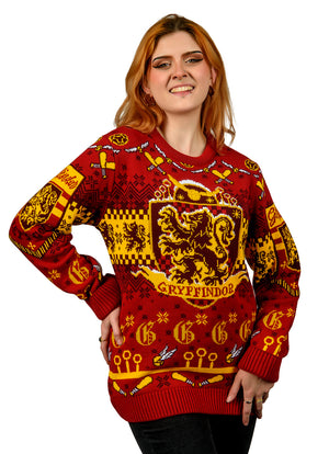 Harry Potter: Gryffindor Quidditch Christmas Jumper