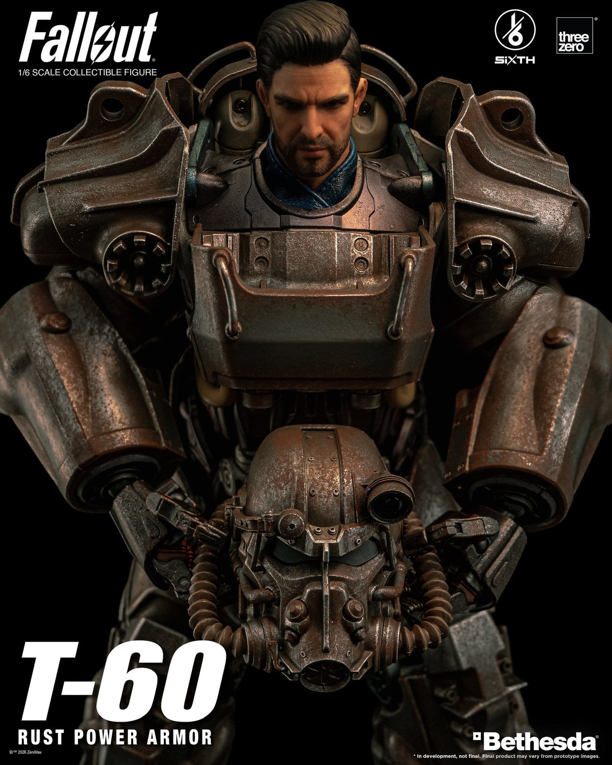 Fallout - T-60 Rust Power Armour 1:6 Action Figure by ThreeZero
