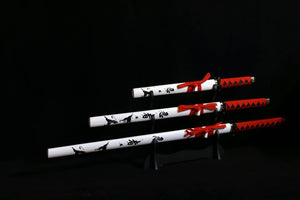 "Suterusu" Triple Set Display (Straight blade) Katana