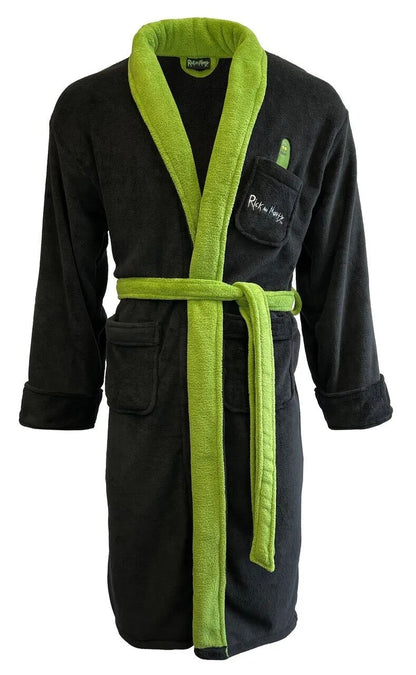 Rick And Morty: Pickle Rick Hoodless Mens Bathrobe