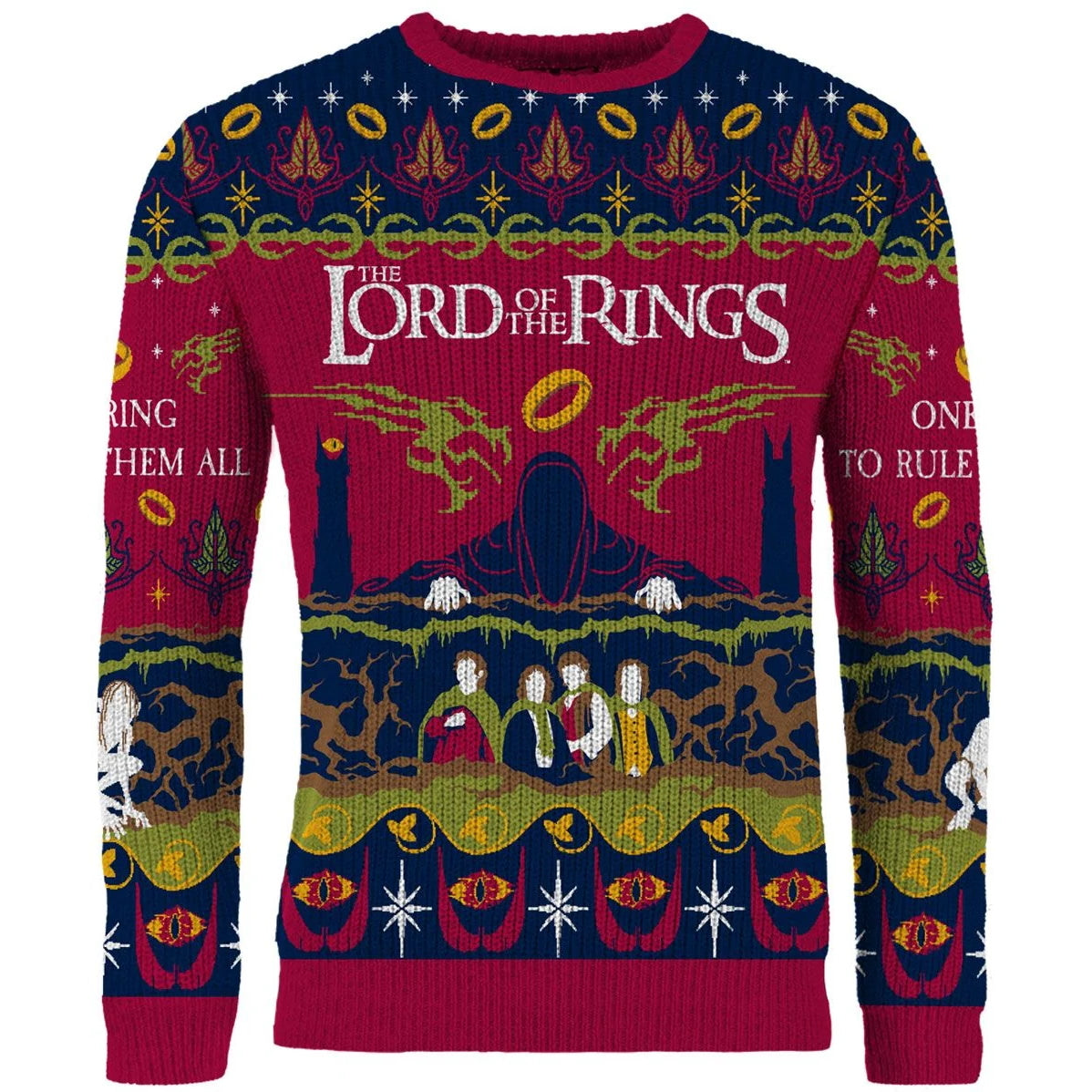 Lord Of The Rings One Sweater To Rule Them All Christmas Jumper