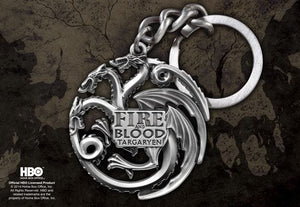 Game Of Thrones - Targaryen Sigil Keychain (Gun Metal)