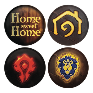World of Warcraft - Set of Four Printed Metal Coasters