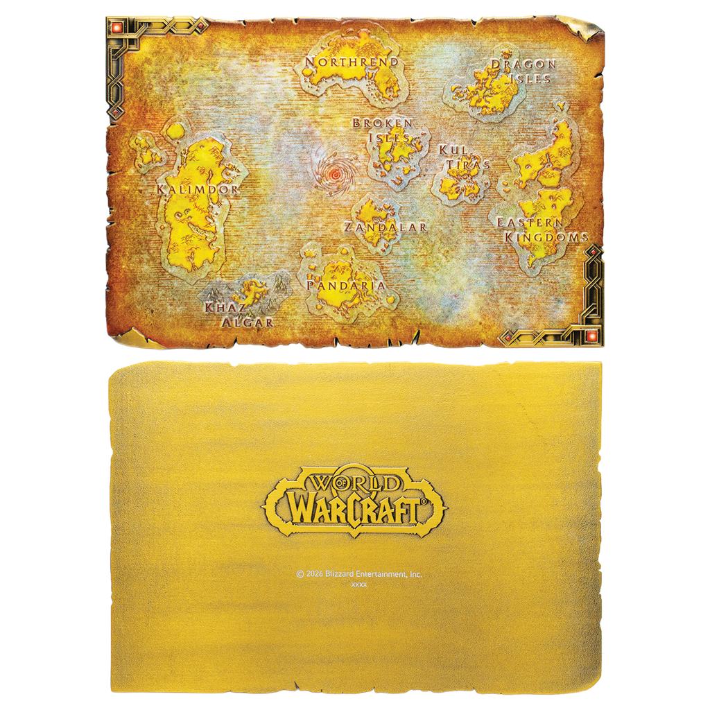 World of Warcraft - Limited Edition Metal Map of Azeroth