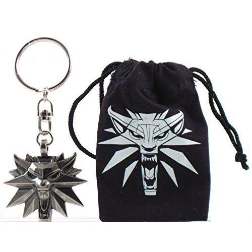 The Witcher - Wolf Keyring with Pouch