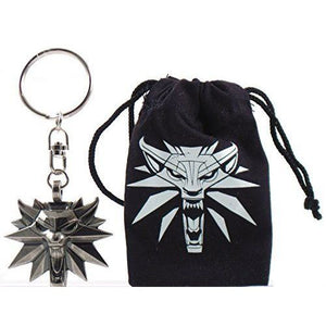 The Witcher - Wolf Keyring with Pouch