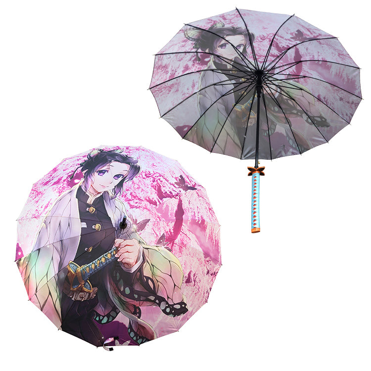 Demon Slayer Shinobu Kocho Katana Umbrella – Butterfly Nichirin Sword Style