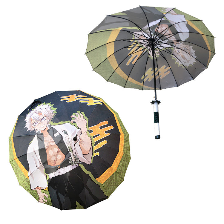 Demon Slayer Sanemi Shinazugawa Katana Umbrella – Wind Hashira Nichirin Sword Style