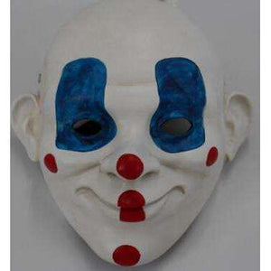 Horror Clown Mask – White, Blue & Red