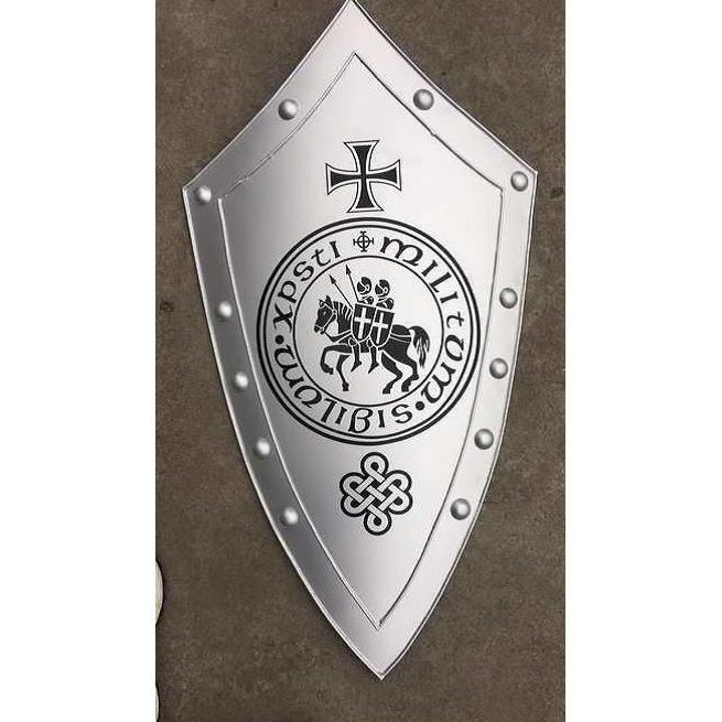 Medieval Kite Shield - Celtic Knight (Metal)