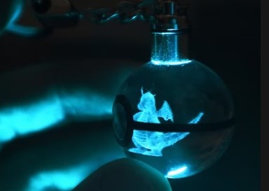 3D Laser Engraved Keyring – Colour-Changing LED Display