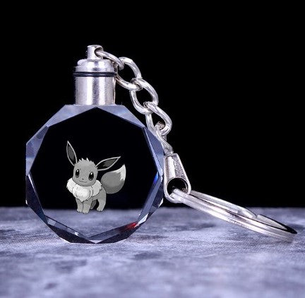 3D Laser Engraved Keyring – Colour-Changing LED Display