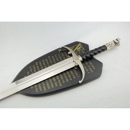 The Bastard Snow - Sword Including Plaque and Scabbard