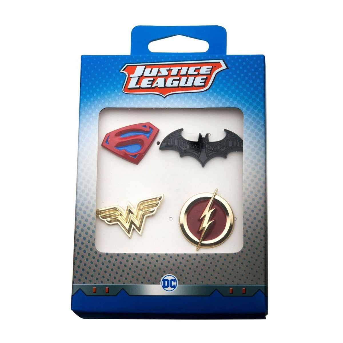 DC Comics – Justice League Logo 4-Pin Set
