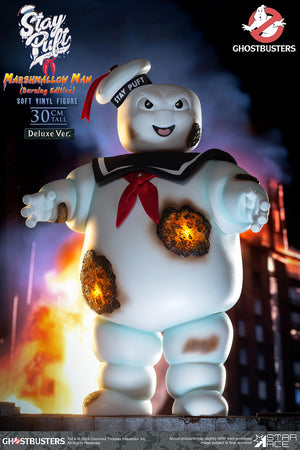 Ghostbusters – Stay Puft Marshmallow Man Burning Edition Deluxe Soft Vinyl Statue