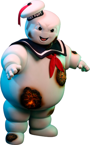 Ghostbusters – Stay Puft Marshmallow Man Burning Edition Deluxe Soft Vinyl Statue