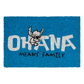 Disney Stitch - Officially Licensed Ohana Deluxe Doormat Blue