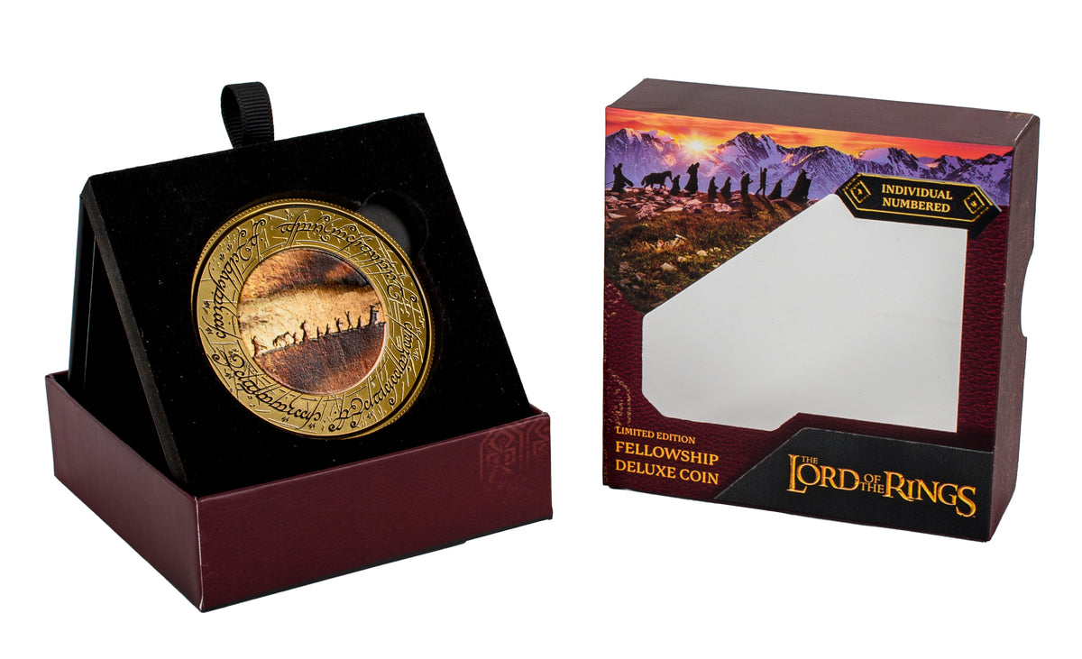 Lord of the Rings: The Fellowship Deluxe Coin with Display Stand