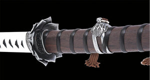 Sekiro - White Lotus Sword - Genichiro Ashina Mortal Blade Display (Straight Blade) Katana