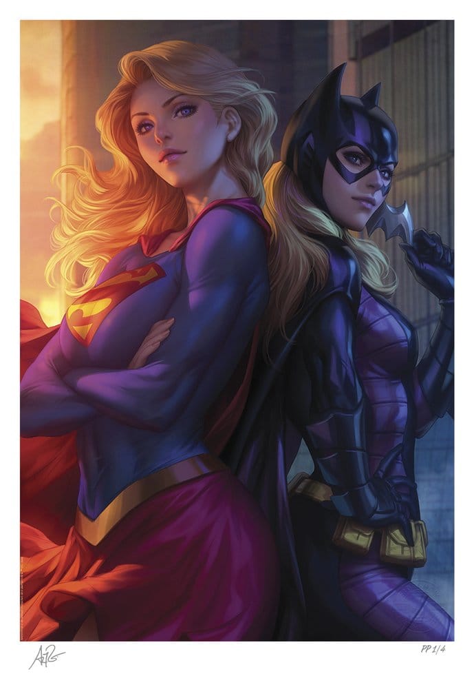 Supergirl & Batgirl World's Finest #1 - Limited Edition Official DC Comics Fine Art Print