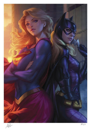 Supergirl & Batgirl World's Finest #1 - Limited Edition Official DC Comics Fine Art Print