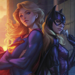 Supergirl & Batgirl World's Finest #1 - Limited Edition Official DC Comics Fine Art Print