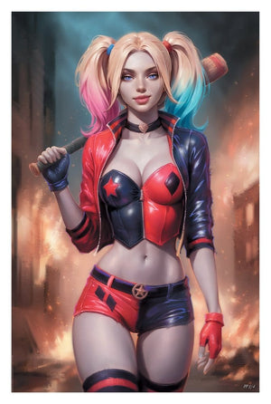 DC Comics – Harley Quinn Fine Art Print by Will Jack, Unframed | Sideshow